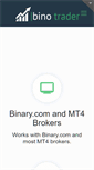 Mobile Screenshot of binotrader.com